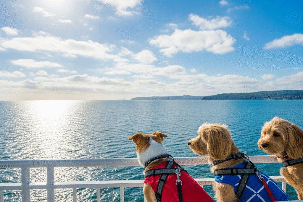 Voyages en ferry avec animaux de compagnie acceptés