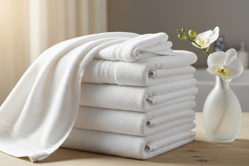 Serviettes de bain douces